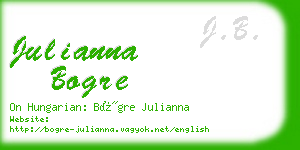 julianna bogre business card